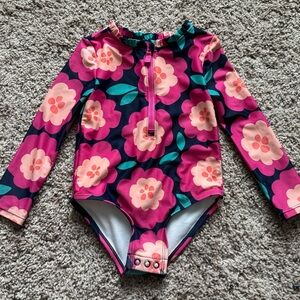 Carter’s 2T Floral Long Sleeve Swimsuit